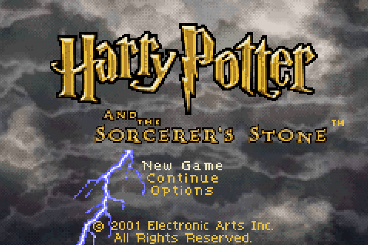 Harry Potter and the Sorcerers Stone Title Screen